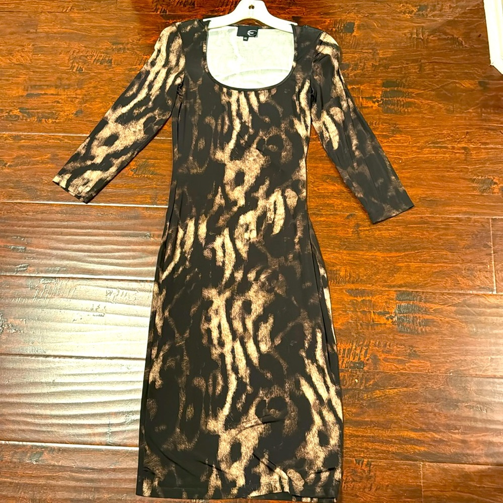 Worn once Just Cavalli leopard midi dress - Picture 1 of 5